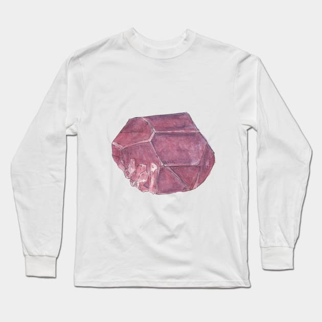 Garnet Stone Long Sleeve T-Shirt by sheehanstudios